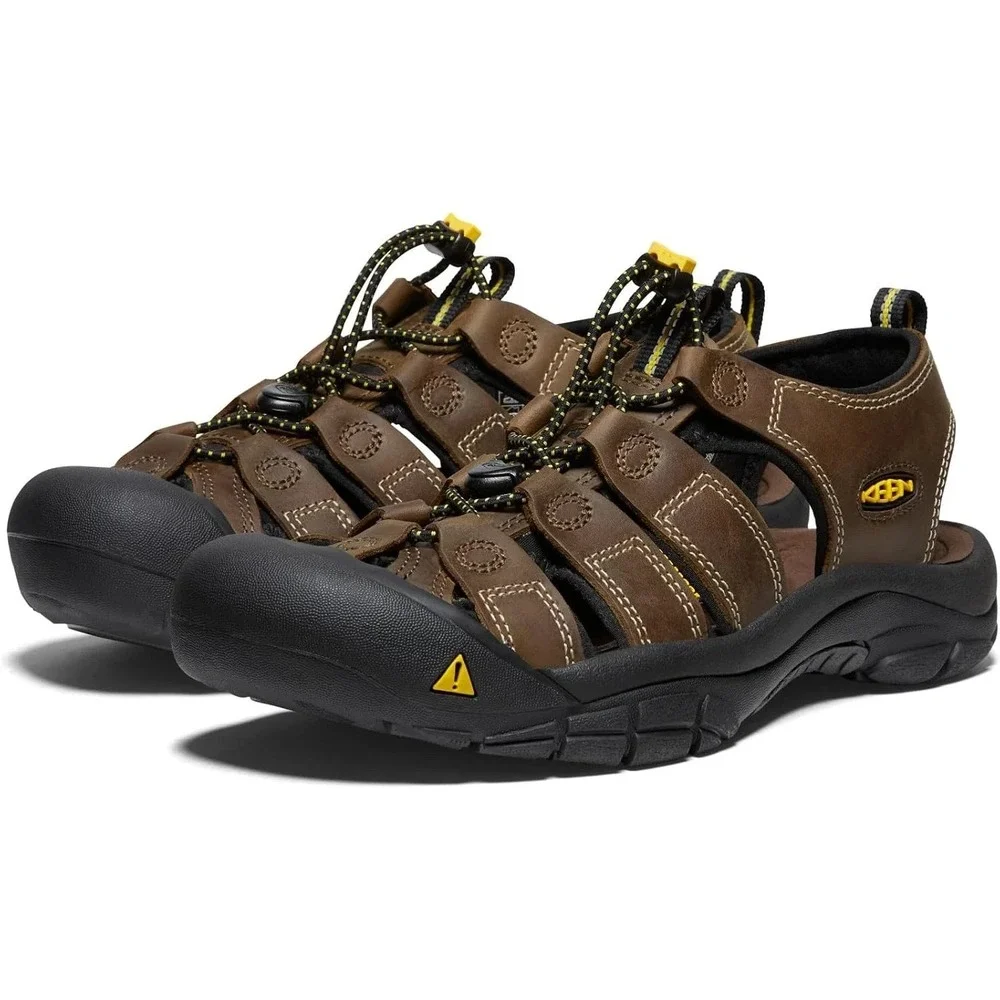 Keen Newport Mens Size 12 Bison/Brown Sandals Fisherman Leather NEW